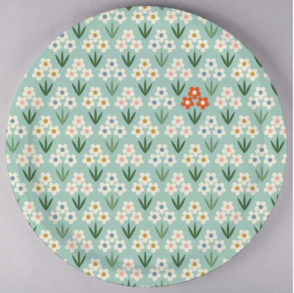 Plateau rond Fleurs- Les Petits Yéyés