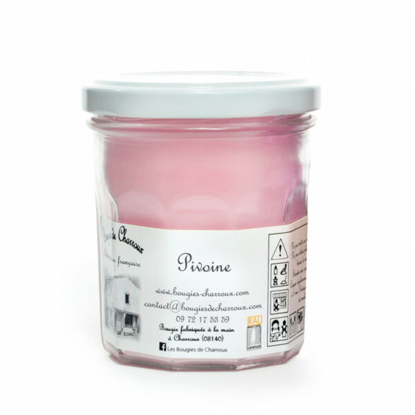 Bougie Pivoine - Bougies de Charroux