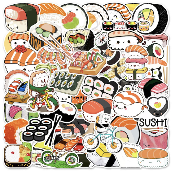 Stickers Sushis Sashimis
