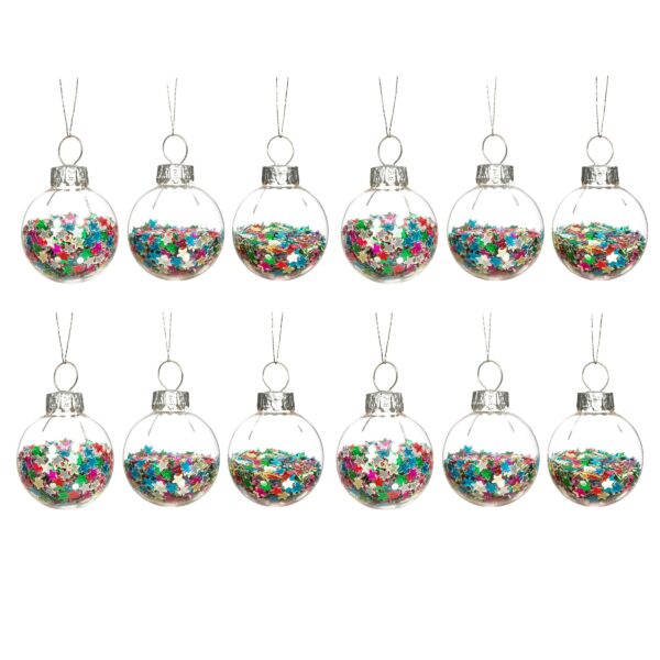Mini boules de Noël à paillettes disco