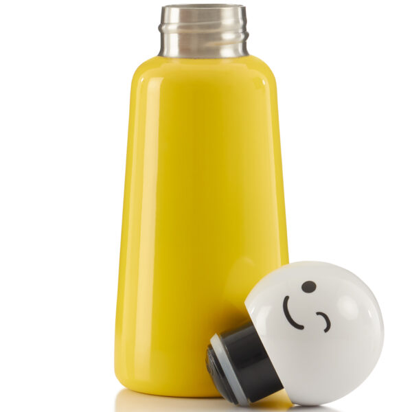 Gourde isotherme jaune et sourire – Image 2