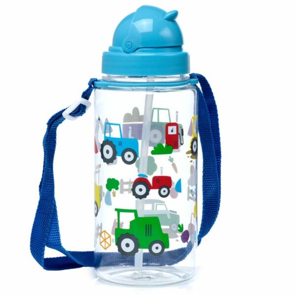 Gourde enfant à paille Tracteurs – Image 3
