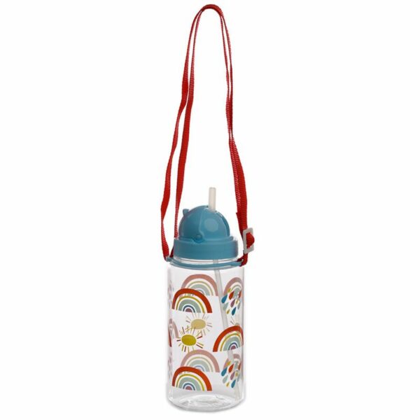 Gourde enfant à paille arc en ciel – Image 2