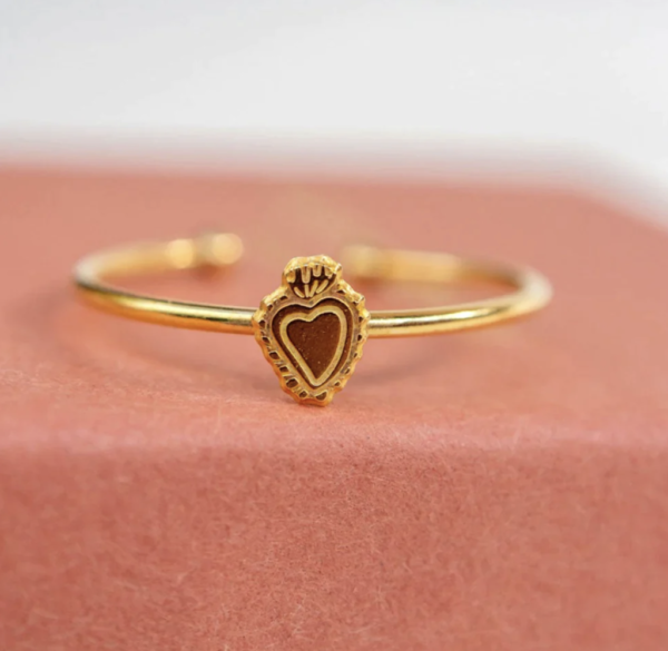 Bague réglable Coeur Ex-voto - Adorabili
