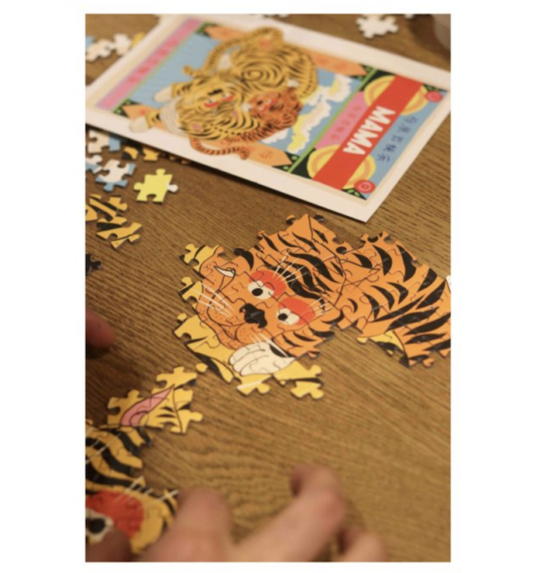 Puzzle 1000 pièces tigre Mama – Image 3