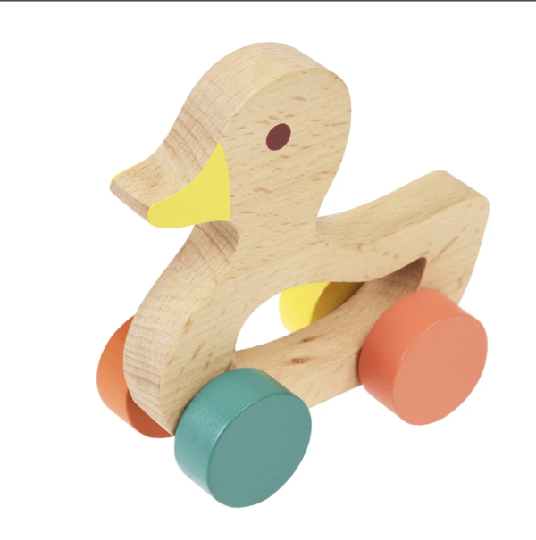 Jouet en bois canard