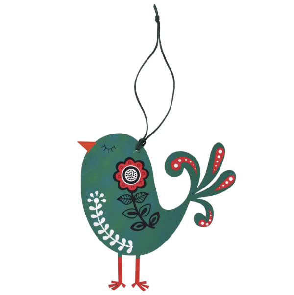 Décoration oiseau en bois