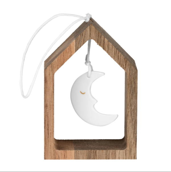 Suspension maison et lune porcelaine - Räder