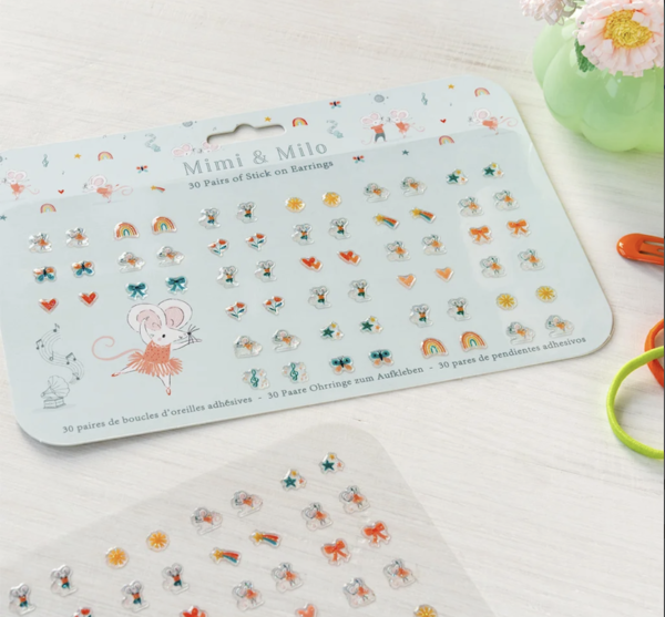 Boucles d'oreilles adhésives enfants – Image 3