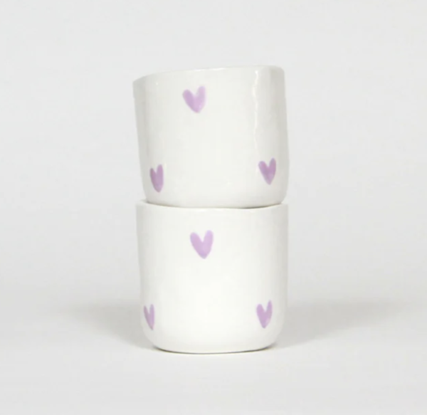 Tasse à café Coeurs Lilas de toi - Bouclez-la – Image 2