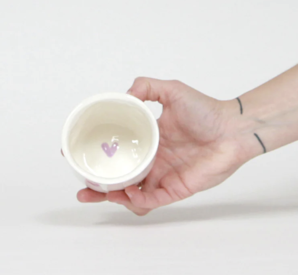 Tasse à café Coeurs Lilas de toi - Bouclez-la – Image 3