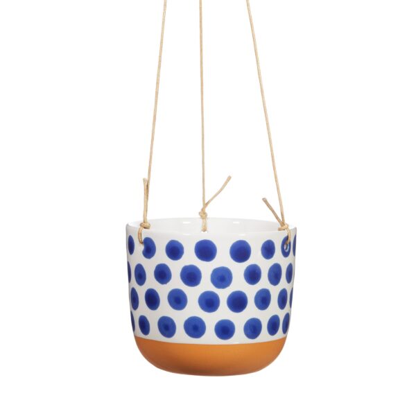 Cache-pot suspendu Naxos pois bleus - Sass and Belle – Image 2