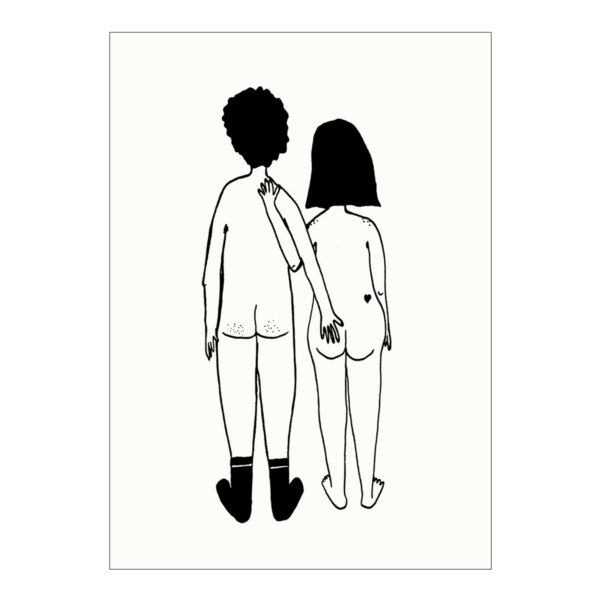 Carte Couple nu- Helen B