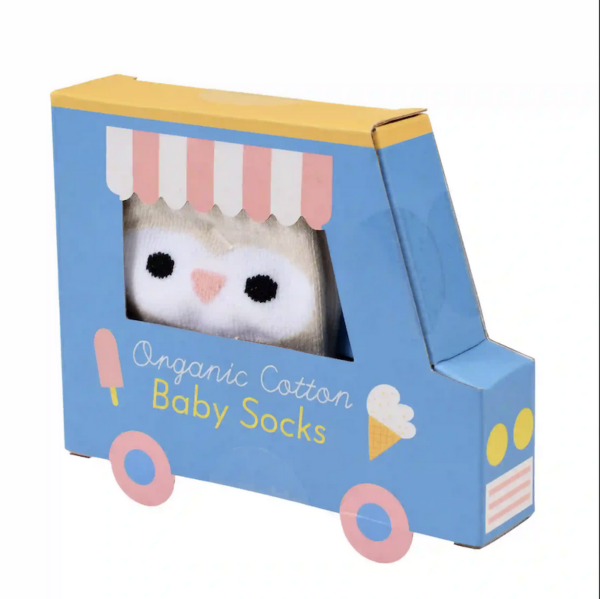 Chaussettes pour bébé Hibou – Image 2