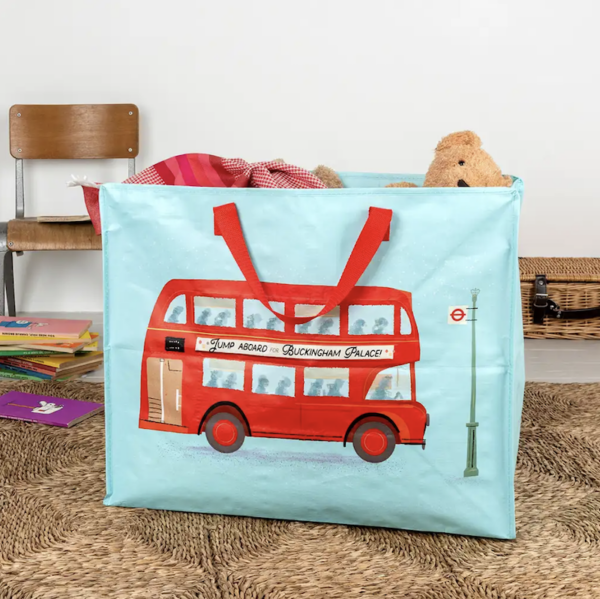 Grand sac de rangement Bus rouge londonien