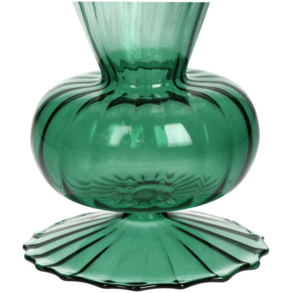 Petit vase rétro en verre vert – Image 5