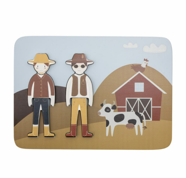 Puzzle en bois Ferme - Bloomingville – Image 2