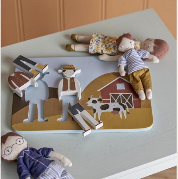 Puzzle en bois Ferme - Bloomingville – Image 3