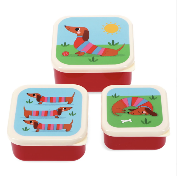 Lunch box Teckel - set de 3