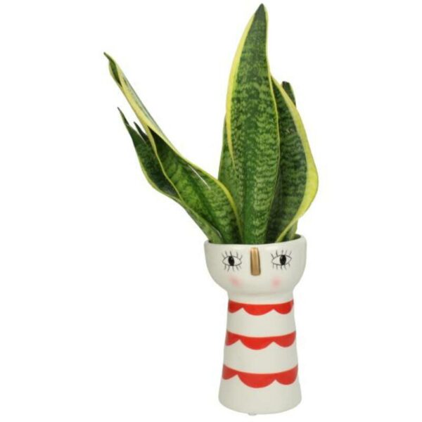 Vase visage et rayures rouges – Image 2