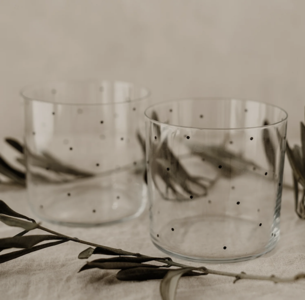 Verre transparent pois noirs - Eulenschnitt – Image 2