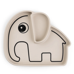 Assiette à ventouse éléphant Elphee
