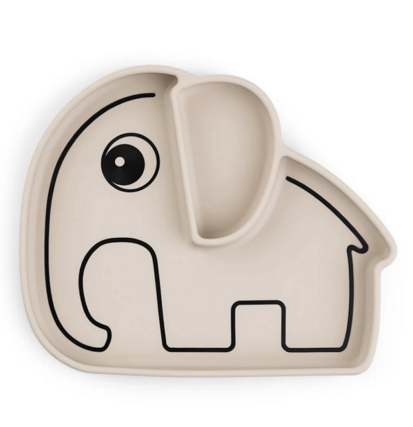Assiette à ventouse éléphant Elphee