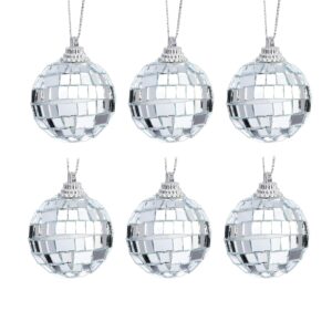 Mini boule disco à facettes argent