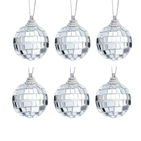 Mini boule disco à facettes argent