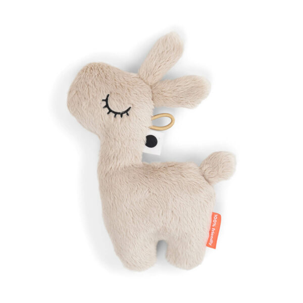 Peluche hochet sensoriel Lalee le lama -Done by Deer
