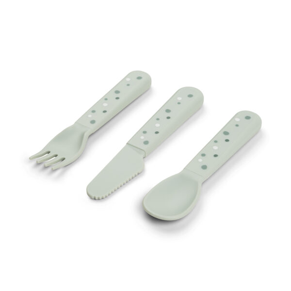 Set de 3 couverts enfant - pois verts – Image 2