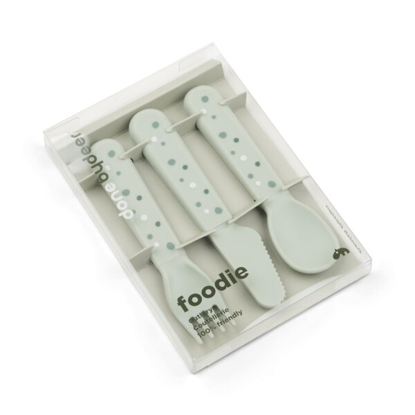 Set de 3 couverts enfant - pois verts – Image 3