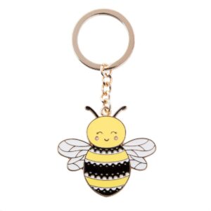 Porte clé en métal Abeille - Sass and Belle