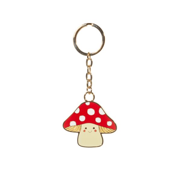 Porte clé en métal Champignon - Sass and Belle