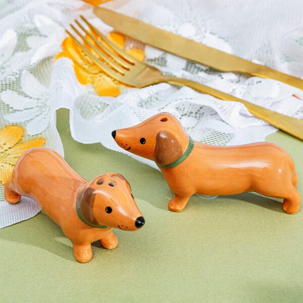 Set salière et poivrière teckel - Sass and Belle – Image 3