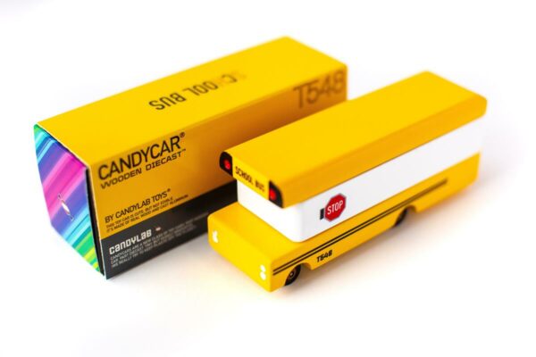 Bus scolaire américain en bois - Candylab