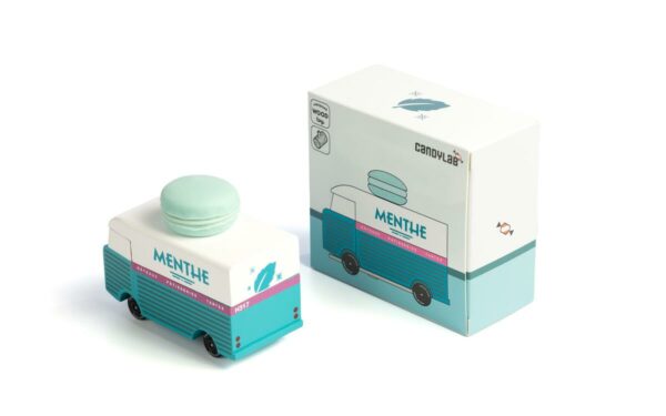 Camion en bois macaron menthe - Candylab