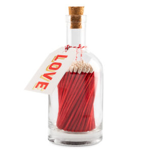 Bouteille d'allumettes Love - The Archivist