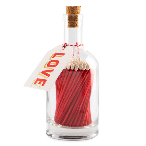 Bouteille d'allumettes Love - The Archivist