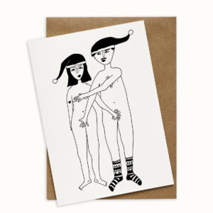 Carte de Noël Couple nu - Helen B