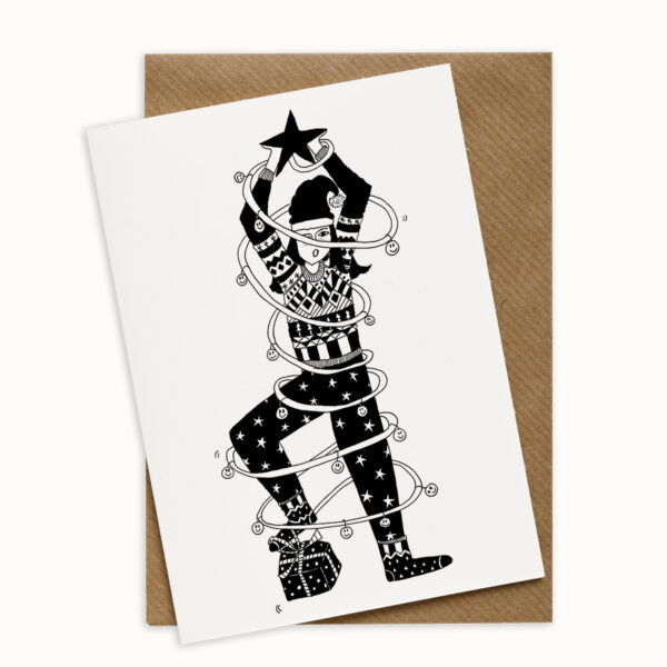 Carte de Noël Guirlandes - Helen B