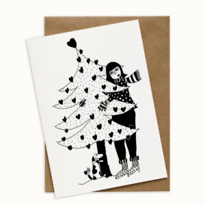 Carte de Noël Tree hug - Helen B