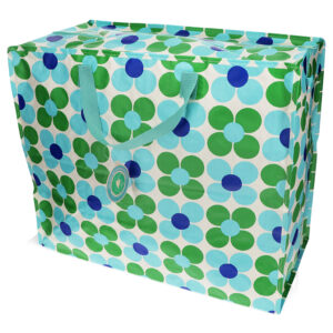 Grand sac de rangement fleurs vintage