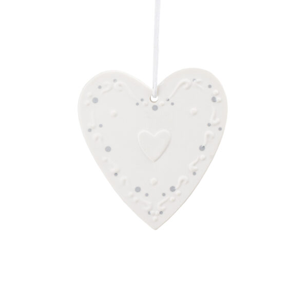 Suspension porcelaine Cœur - Rader