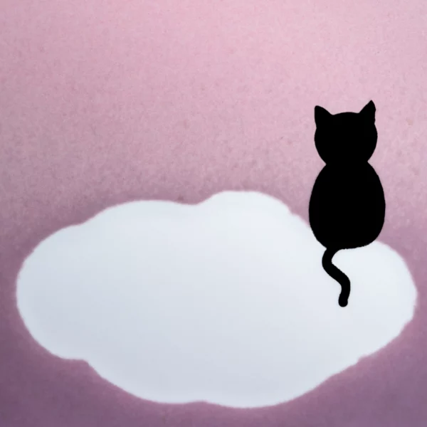 Tasse nuage rose et chat noir - Egg Back Home – Image 3