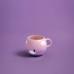 Tasse nuage rose et chat noir - Egg Back Home