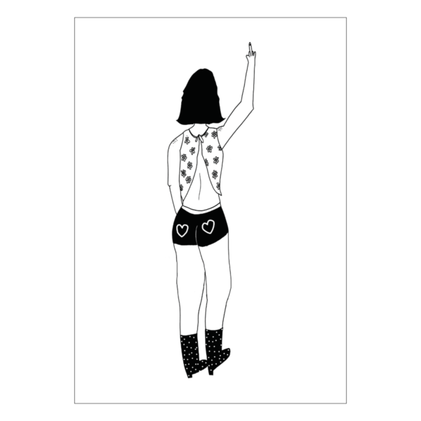 Carte Postale Bye bye - Helen B
