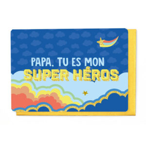 Carte Papa tu es mon superhéros