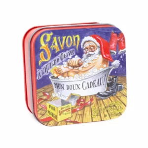 Savon et boite métal Bain de noël - La Savonnerie de Nyons