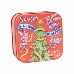 Savon et boite métal Sapin de noël - La Savonnerie de Nyons